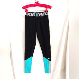 Victoria's Secret Leggings Women's Small Black White Blue Gray Ankle PINK